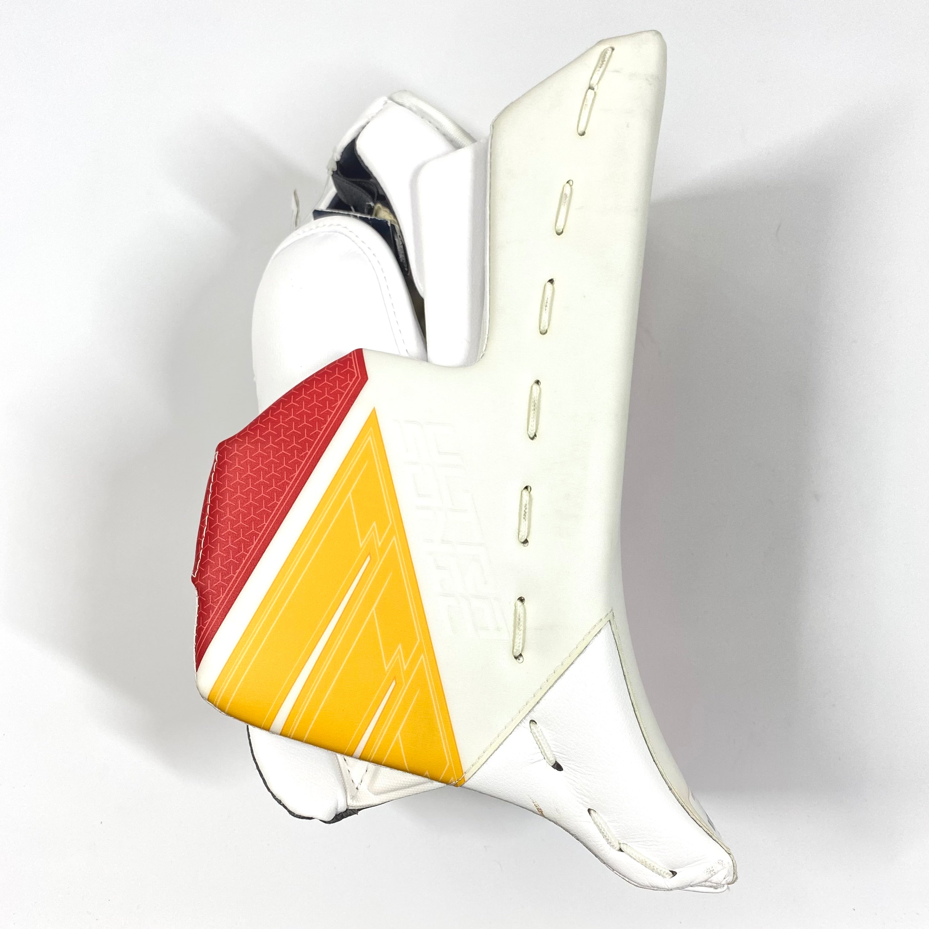 Bauer Supreme UltraSonic – Nouveau bloqueur de gardien Pro Stock (blanc/rouge/jaune)